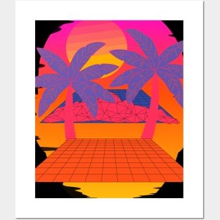 Retro Vaporwave Posters and Art